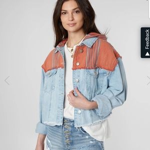 Free People cropped denim jacket